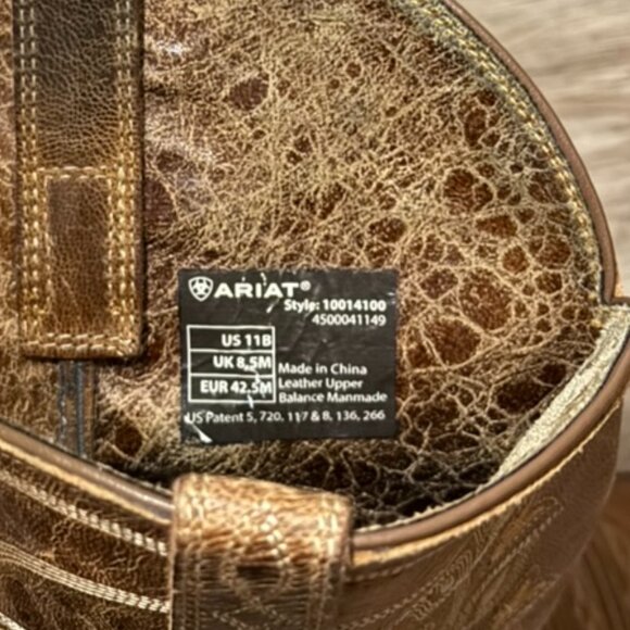 Ariat Brown Desert Holly Western Boots with Embroidery | Size 11B - Picture 8 of 8